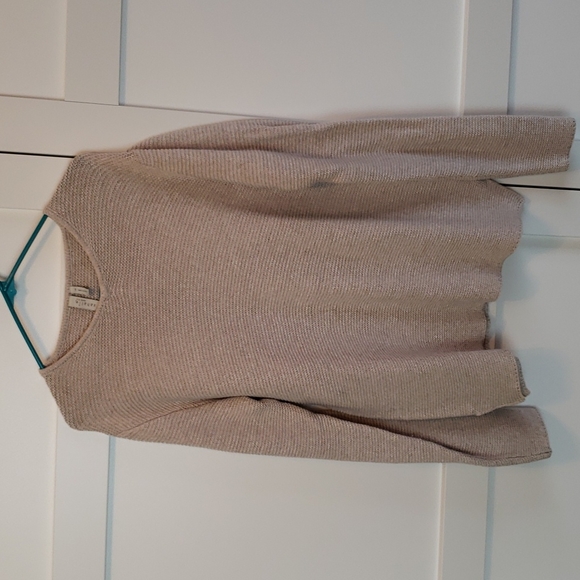 Tan long sleeve knitted sweater - Picture 4 of 4